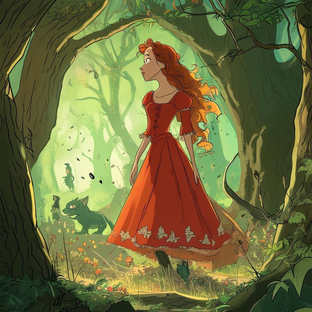 Promotional image for a new animated streaming series based on George MacDonald's book, The Princess and the Goblin